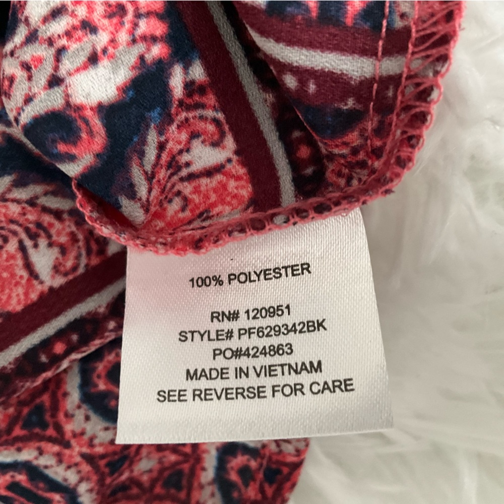 100% Polyester Multi-Colored Blouse - Picture 4 of 13